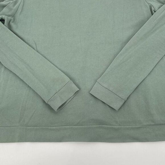 Soft Surroundings Sz L Milano Top Granite Green - Cold Shoulder, Grommets - Picture 12 of 15